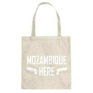 Mozambique Here Cotton Canvas Tote Bag