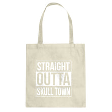 Straight Outta Skull Town Cotton Canvas Tote Bag