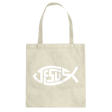 Tote Jesus Fish Canvas Tote Bag