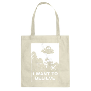 I Want to Believe, Morty Cotton Canvas Tote Bag