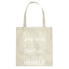 Jeffrey Epstein Ugly Christmas Sweater Cotton Canvas Tote Bag