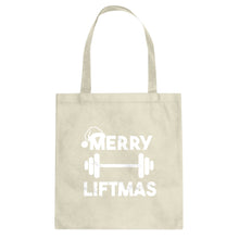 Merry Liftmas Cotton Canvas Tote Bag