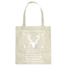 Dasher and Dancer and Jeffrey Epstein Cotton Canvas Tote Bag