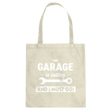 The Garage is Calling Cotton Canvas Tote Bag