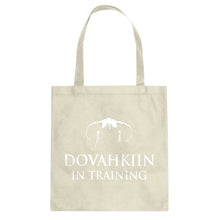 Dovahkiin in Training Cotton Canvas Tote Bag