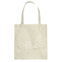 Girlies Cotton Canvas Tote Bag