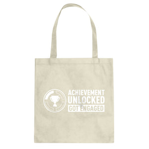 Achievement Unlocked Got Engaged Cotton Canvas Tote Bag
