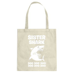 Sister Shark Cotton Canvas Tote Bag