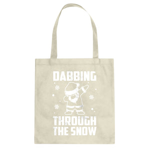 Dabbing through the Snow Cotton Canvas Tote Bag