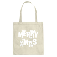 Merry Xmas Cotton Canvas Tote Bag