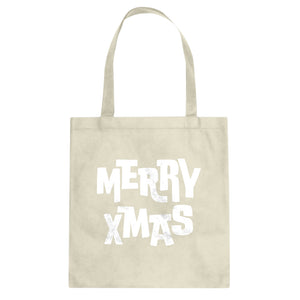 Merry Xmas Cotton Canvas Tote Bag