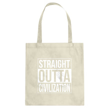 Straight Outta Civilization Cotton Canvas Tote Bag