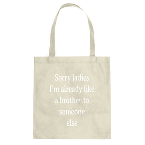 Tote Sorry ladies Canvas Tote Bag