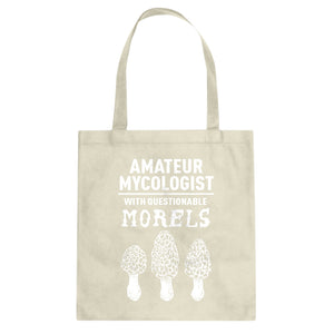 Questionable Morels Cotton Canvas Tote Bag