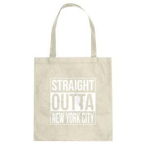 Straight Outta New York City Cotton Canvas Tote Bag