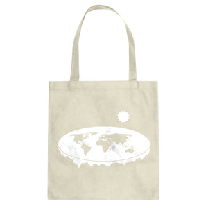 Tote Flat Earth Canvas Tote Bag