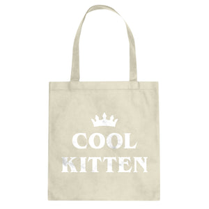 Cool Kitten Cotton Canvas Tote Bag