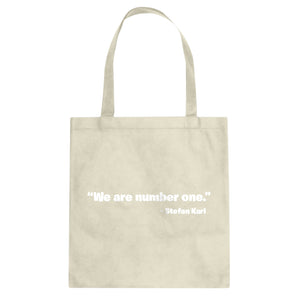 We are Number One Cotton Canvas Tote Bag