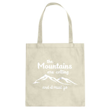 The Mountains are Calling Cotton Canvas Tote Bag