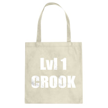 Lvl 1 Crook Cotton Canvas Tote Bag