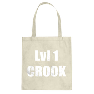 Lvl 1 Crook Cotton Canvas Tote Bag