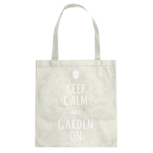 Tote Keep Calm and Garden On Canvas Tote Bag