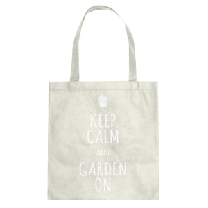 Tote Keep Calm and Garden On Canvas Tote Bag