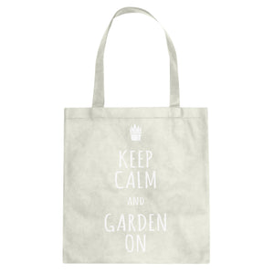 Tote Keep Calm and Garden On Canvas Tote Bag