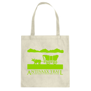 Antivaxx Trail Cotton Canvas Tote Bag