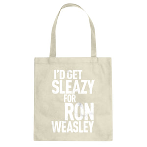 Tote Id Get Sleazy for Ron Weasely Canvas Tote Bag