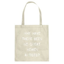 Tote No Great Women Artists Canvas Tote Bag