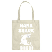 Nana Shark Cotton Canvas Tote Bag