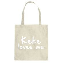 Keke Loves Me Cotton Canvas Tote Bag