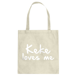 Keke Loves Me Cotton Canvas Tote Bag
