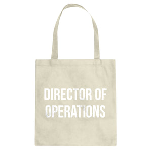 Director of Operations Cotton Canvas Tote Bag