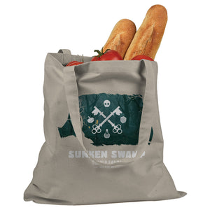 Sunken Swamp Turnip Farms Cotton Canvas Tote Bag