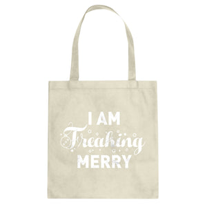 Freaking Merry Cotton Canvas Tote Bag