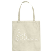 Tote THC Molecule Canvas Tote Bag