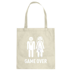Game Over Cotton Canvas Tote Bag