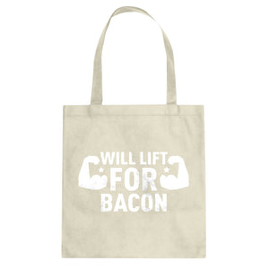 Tote Will Lift for Bacon Canvas Tote Bag