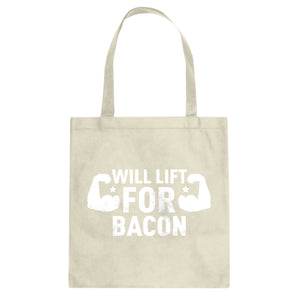 Tote Will Lift for Bacon Canvas Tote Bag