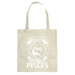 Tote Pisces Astrology Zodiac Sign Canvas Tote Bag