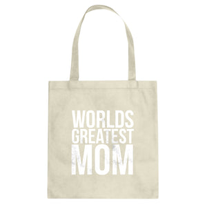 Tote Worlds Greatest Mom Canvas Tote Bag