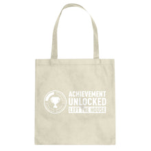 Achievement Unlocked Left The House Cotton Canvas Tote Bag