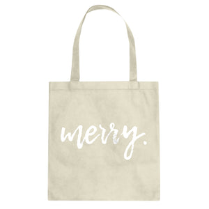Merry. Cotton Canvas Tote Bag