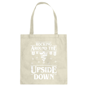 Rocking Around the Upside Down Cotton Canvas Tote Bag