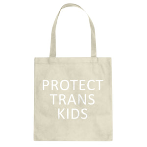 Protect Trans Kids Cotton Canvas Tote Bag