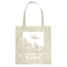 I Want to Believe Cotton Canvas Tote Bag