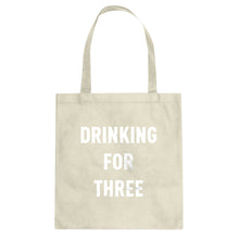 Drinking For Three Cotton Canvas Tote Bag