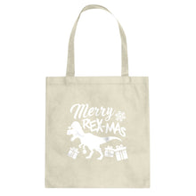Merry Rex-Mas Cotton Canvas Tote Bag